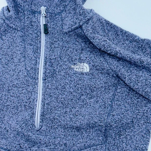 The North Face Fleece Hoodie M 1/4 Zip Pullover Gorpcore Athleisure Women - Picture 6 of 9